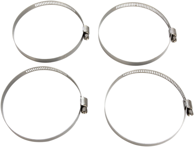 MOOSE OFFROAD Stainless Steel Clamp Hose 58-83 mm - 4-Pack for Motorcycle Applications (Part #114-6444)