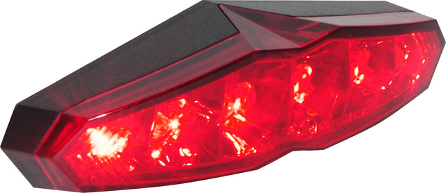 KOSO HB025020 Red Infinity LED Taillight with License Plate Light for Vehicles