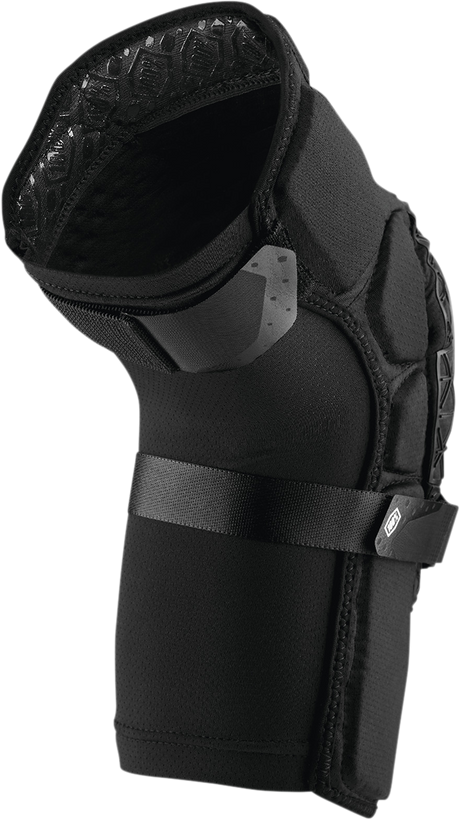 100% Surpass Knee Guards - Black, Small | Impact-Absorbing Protective Gear for Mountain Biking and BMX