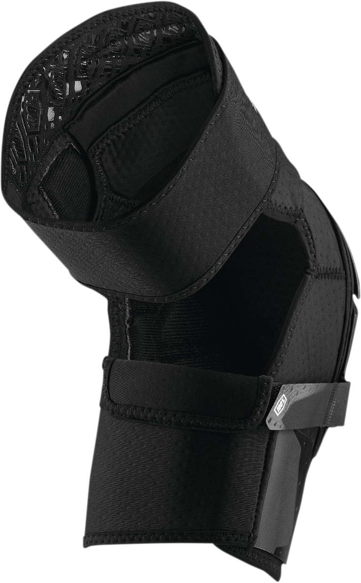 100% Fortis Knee Guards - Black, Size Small/Medium - Model 70007-00001 for Mountain Biking and Trail Riding