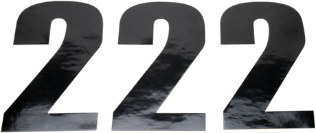 MOOSE OFFROAD Race Number 2 - Black - 4.5" 80012