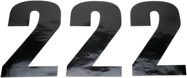 MOOSE OFFROAD Race Number 2 - Black - 4.5" 80012