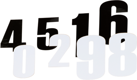 MOOSE OFFROAD Race Number 4 - Black - 4.5" 80014