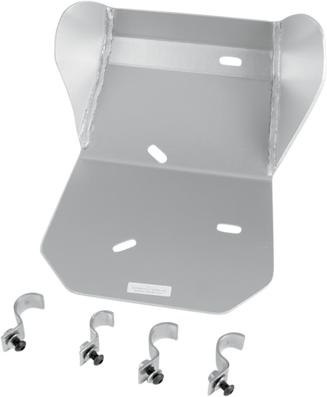 MOOSE OFFROAD Skid Plate - Silver - Honda - XR400R 411