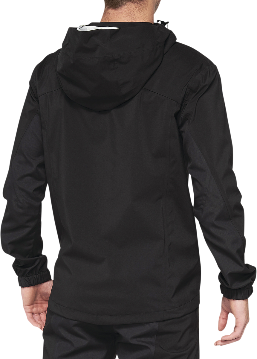 100% Hydromatic Jacket - Black, Small - Lightweight Waterproof Cycling Jacket with Aerodynamic Fit for Men and Women