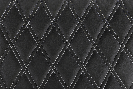 Drag Specialties Seats Extended Reach Predator III Seat for Harley FL Models 1999-2007 - Black with Silver Stitching