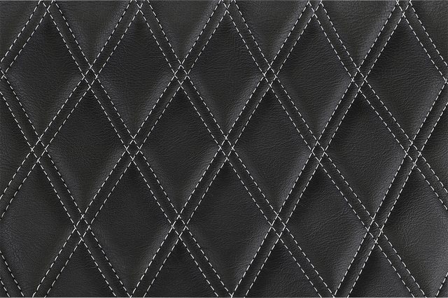 Drag Specialties Seats Extended Reach Predator III Seat for Harley FL Models 1999-2007 - Black with Silver Stitching