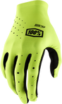100% Sling MX Gloves - Fluorescent Yellow, Medium – Motocross Gloves for Off-Road and Trail Riding with Enhanced Breathability and Comfort