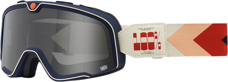 100% Barstow Goggle with Teluride Smoke Lens - Perfect for Off-Road and Motocross Vehicles