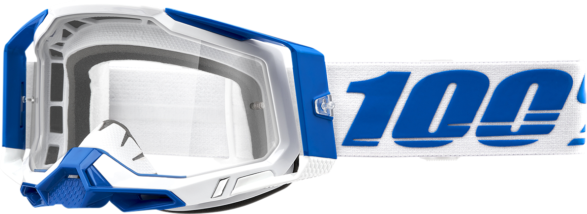 100% Racecraft 2 Goggle Isola with Clear Lens - Perfect for ATV, Motocross, and Off-Road Vehicles