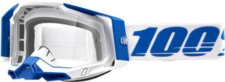 100% Racecraft 2 Goggle Isola with Clear Lens - Perfect for ATV, Motocross, and Off-Road Vehicles