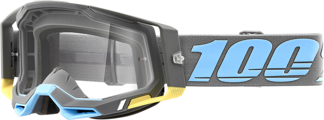 100% Racecraft 2 Goggle with Clear Lens - Trinidad Color for ATV, Motocross, and Off-Road Vehicles (Part No. 50009-00008)