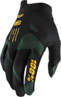 100% iTrack Gloves Sentinel Black Medium (Part Number 10008-00021) - Sport Bike and Motorcycle Riding Gloves