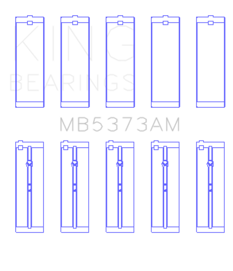 King Engine Bearings Nissan Ga14DE/Ga16DE/Qg18DE (Size +1.0mm) Main Bearing Set