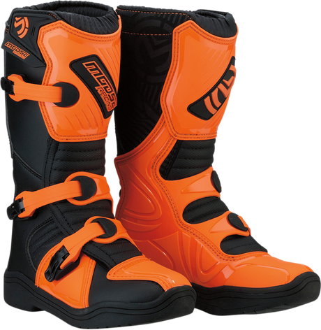 MOOSE OFFROAD M1.3 Boots - Black/Orange - Size 1 3411-0437