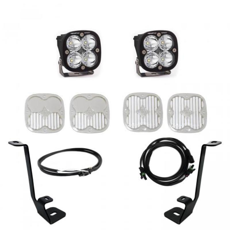 Baja Designs 447695UP Ford F-150 A Pillar Kit Squadron Sport Spotlights with Upfitter for 2021+ Models