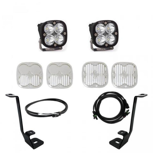 Baja Designs 447695UP Ford F-150 A Pillar Kit Squadron Sport Spotlights with Upfitter for 2021+ Models