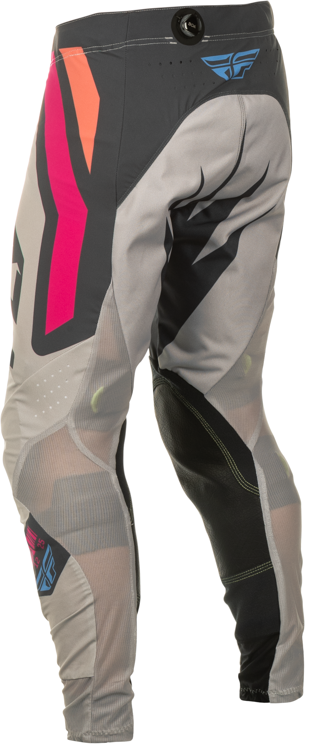 Fly Racing Lite Vice Pants for Motocross – Light Grey/Pink/Coral, Size 28 – Designed for Honda, Yamaha, Kawasaki, Suzuki, and KTM Bikes