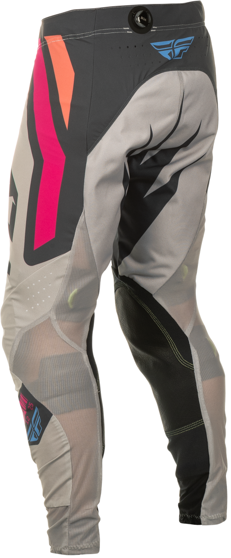 Fly Racing Lite Vice Pants for Motocross – Light Grey/Pink/Coral, Size 28 – Designed for Honda, Yamaha, Kawasaki, Suzuki, and KTM Bikes