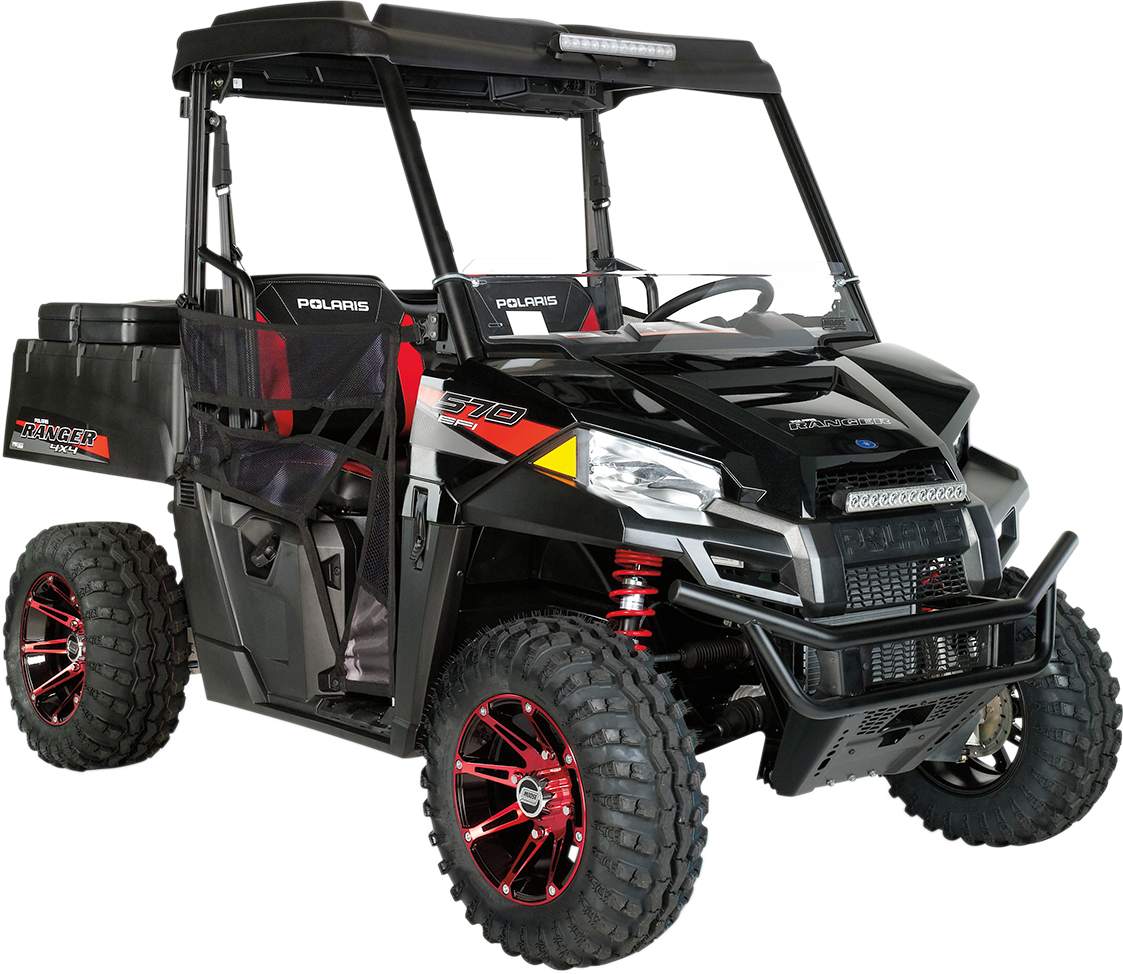 MOOSE OFFROAD Wheel - 387X - Front - Anodized Red/Black - 12x7 - 4/156 - 4+3 387MO127156BWR4