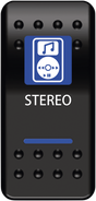 MOOSE OFFROAD Rocker Switch - Stereo STR-PWR