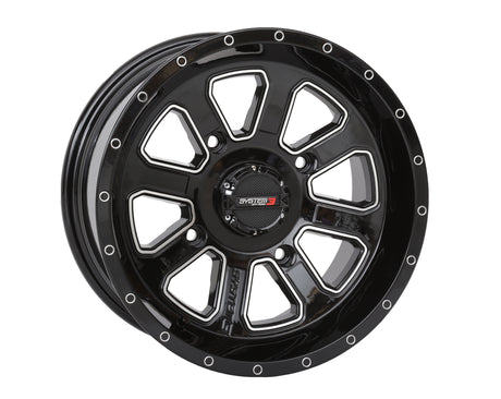 St4 Wheel 14x7 4+3 (+10mm) 4/156 Gloss Black/Machined