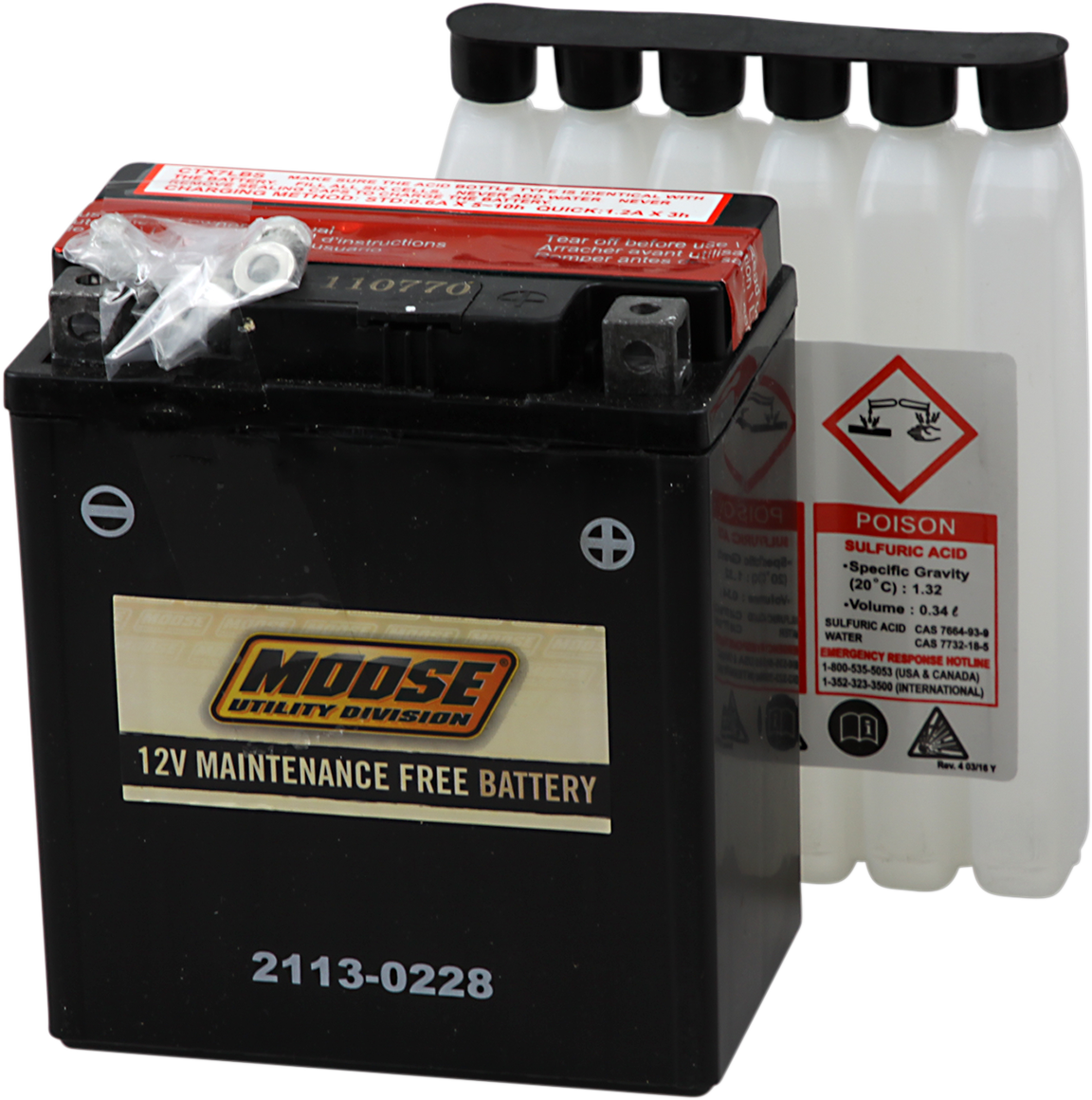 MOOSE OFFROAD AGM Battery - YTX7L-BS MTX7L-BS