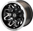 Moose Offroad 416X Rear Machined Black Wheel for 12x8 Vehicles with 4/110 Bolt Pattern