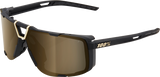 100% Eastcraft Sunglasses - Soft Tact Black Frame with Soft Gold Mirror Lens - Fits ATV, Dirt Bike, and Motorcycle
