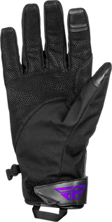 Fly Racing Title Long Gloves Black/Purple XS with Weatherproof Technology and Heated Features