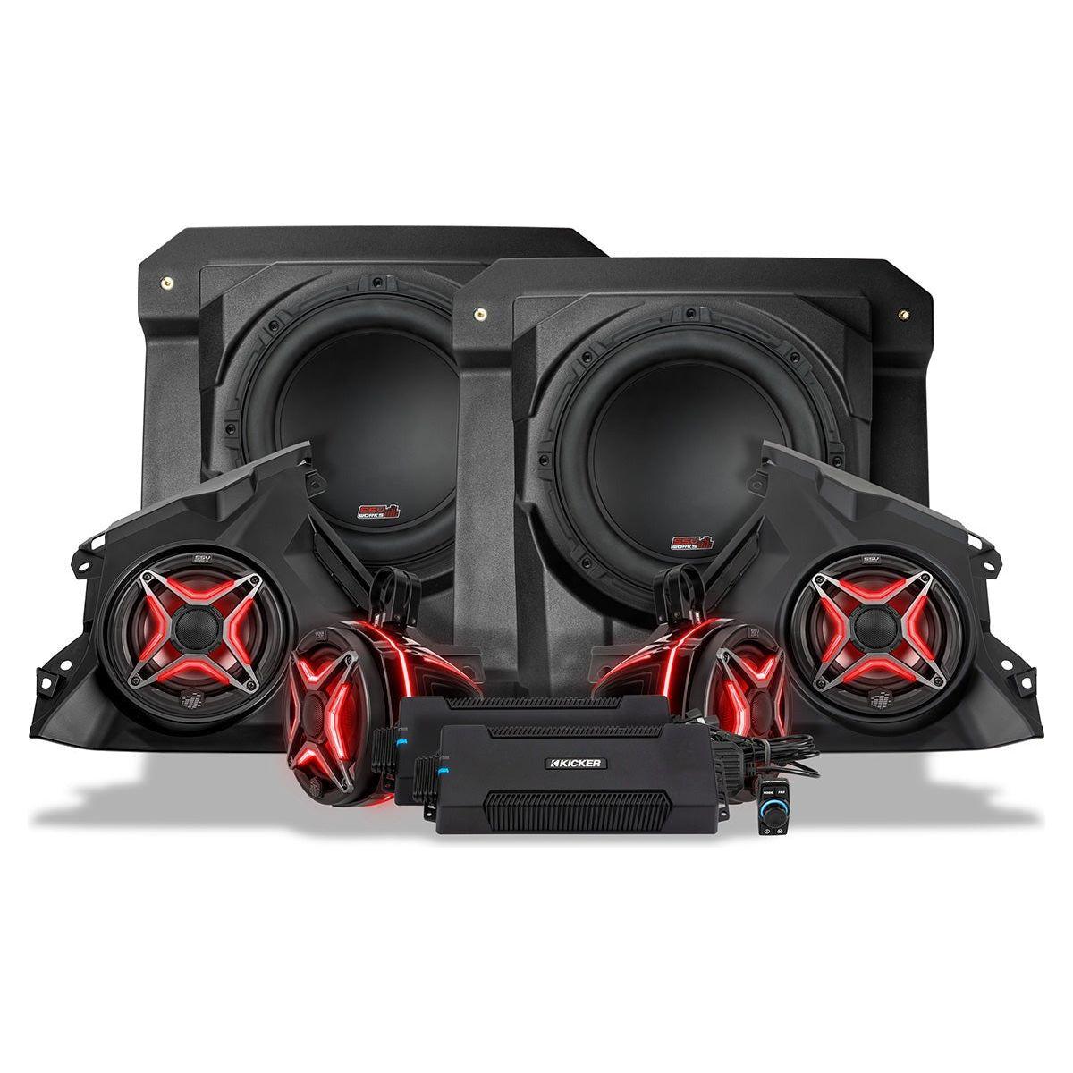 Can Am Maverick R Phase-5 V-Spec 1650watt 6-Speaker System | SSV Works