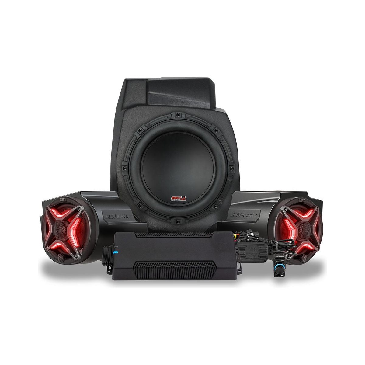 Polaris RZR Pro Series Phase-3 V-Spec 3-Speaker 1400watt System for Ride Command | SSV Works