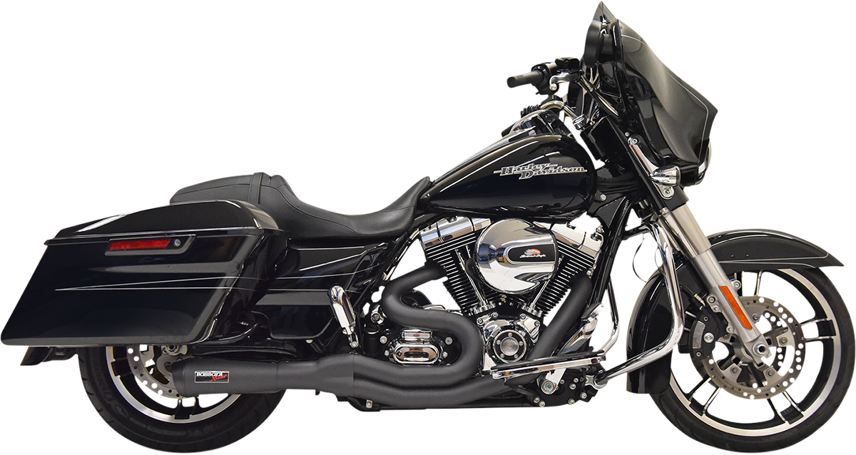 BASSANI XHAUST 2:1 Exhaust - Black 1F61B