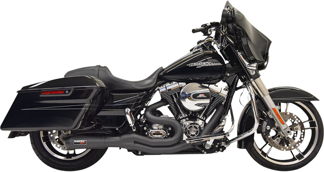 BASSANI XHAUST 2:1 Exhaust - Black 1F61B