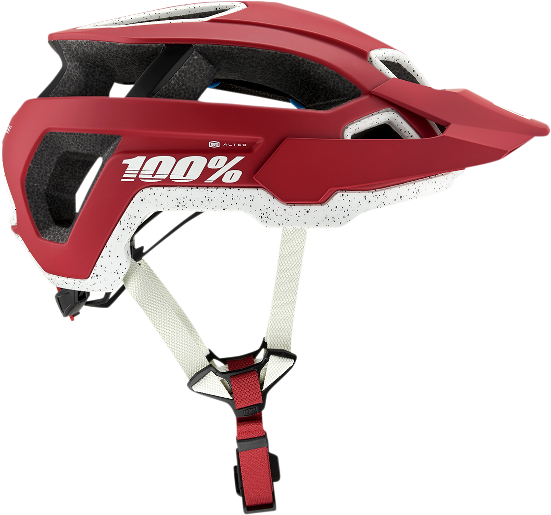 100% Altec Helmet with Fidlock Magnetic Buckle - Red, XS/S - CPSC/CE Certified, Vehicle Fitment for Off-Road and MTB Bikes