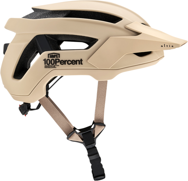 100% Altis Helmet C/E - Tan, Small/Medium Fit - High Density EPS Foam, Multi-Point Visor, and Ventilation System