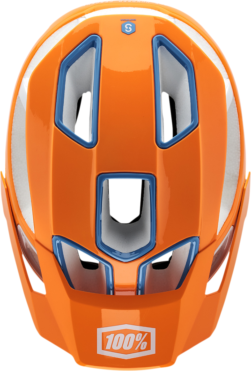 100% Altec Helmet with Fidlock SNAP Magnetic Buckle - Orange, Large/X-Large - CPSC/CE Certified