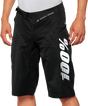 100% R-Core Shorts in Black – US 34, Part Number 40007-00003, Designed for Mountain Biking