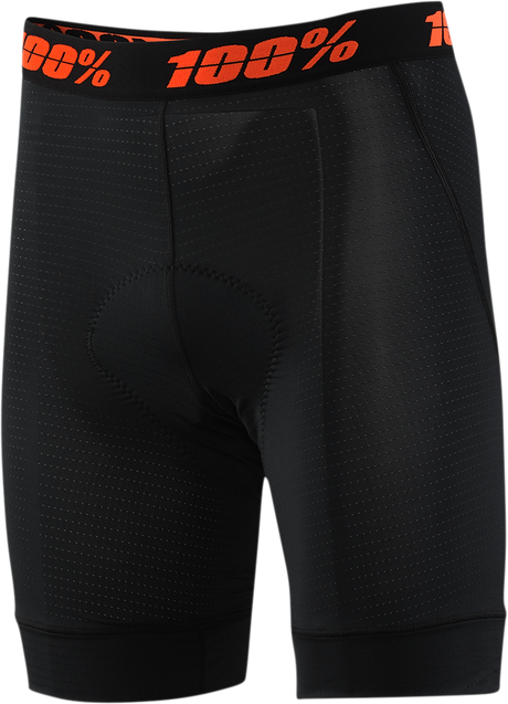 100% Youth Crux Liner Shorts - Black, US 26 | Performance Cycling Apparel by 100%