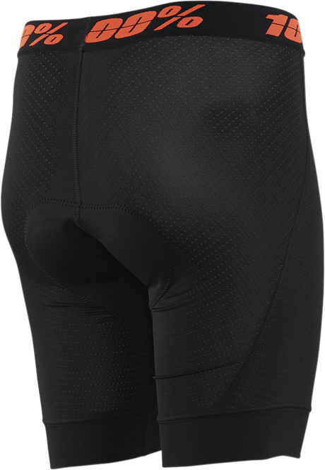 100% Women's Crux Liner Shorts - Black, Medium | Performance Cycling Apparel