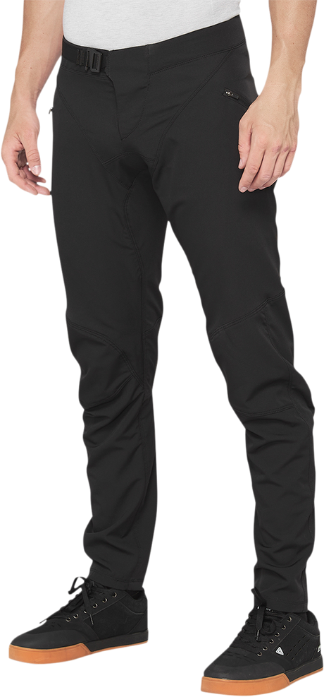 100% Airmatic Pants - Black with Mountaineering-Inspired Features for US 30 Fit