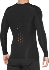100% R-Core Concept Long-Sleeve Jersey - Black – Medium | Designed for motocross and off-road riding