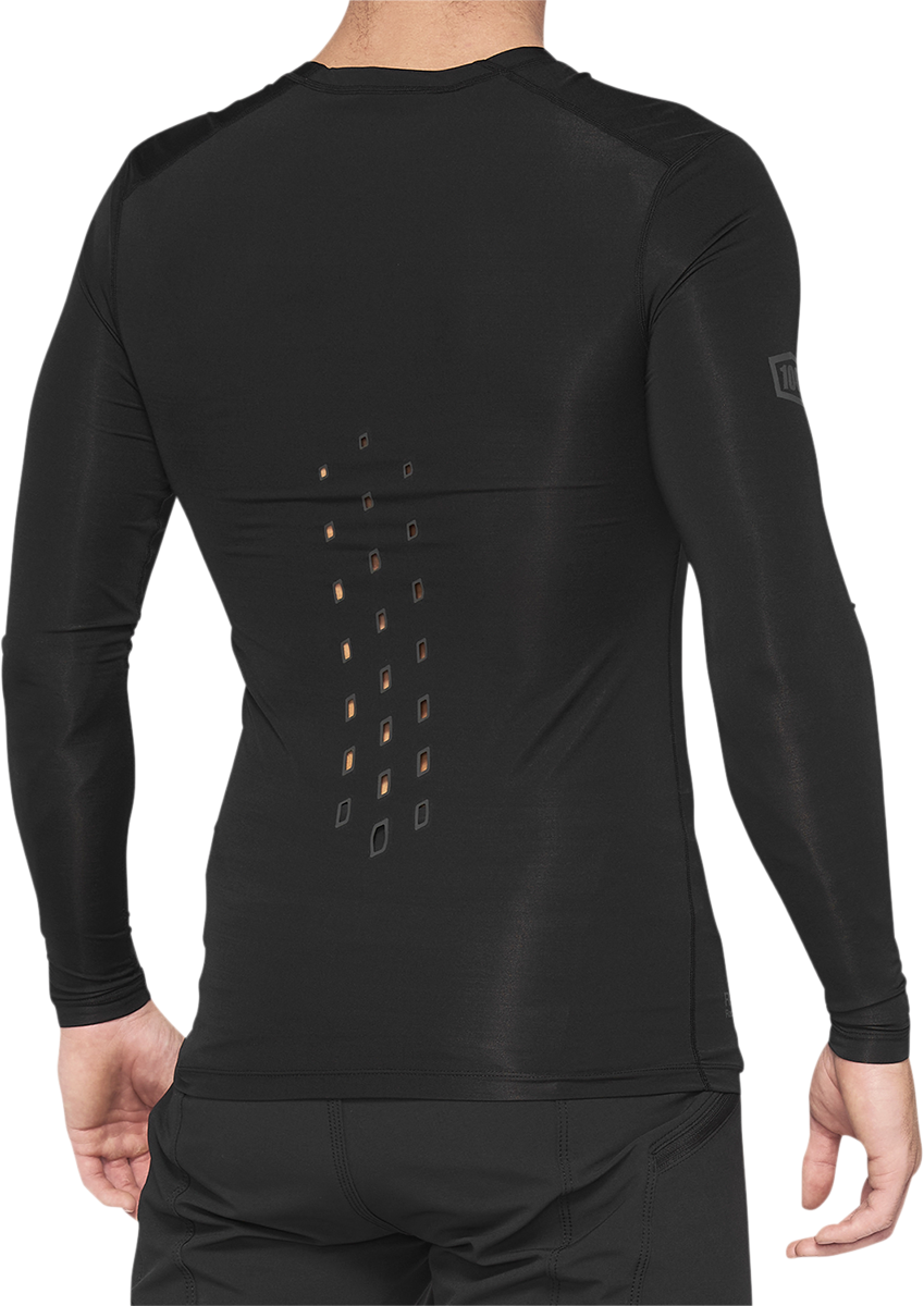 100% R-Core Concept Long-Sleeve Jersey for Cycling - Black, Size XL - Part 40004-00003