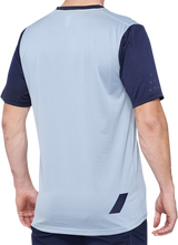 100% Ridecamp Short Sleeve Jersey - Blue/Navy, Large | Sport Riding Apparel for Motorcycle and Cycling Enthusiasts