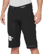 100% R-Core X Shorts in Black – US 36 with Durable DWR Polyester and Advanced Ventilation for Mountain Biking