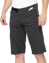 100% Airmatic Shorts - Charcoal - US 32 | Mountain Biking, Trail, and MTB Shorts with Adjustable Fit and Secure Storage