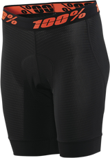 100% Women's Crux Liner Shorts - Black, Small - Quick-Dry, Anti-Microbial Mesh for Cycling Comfort