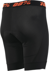 100% Women's Crux Liner Shorts - Black, Small - Quick-Dry, Anti-Microbial Mesh for Cycling Comfort