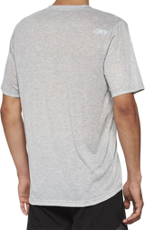 100% Airmatic Mesh Short-Sleeve Jersey for Mountain Bikes - Gray, Part 40016-00005, Fits Trail Bikes and Enduro Models