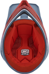 100% Status Helmet Caltec/Gray Small with Active Cooling System and Removable Comfort Liner